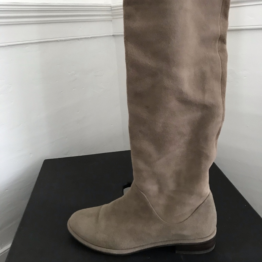 Fangirl Boots in Praline Suede, Stuart Weitzman - Picture 3 of 12